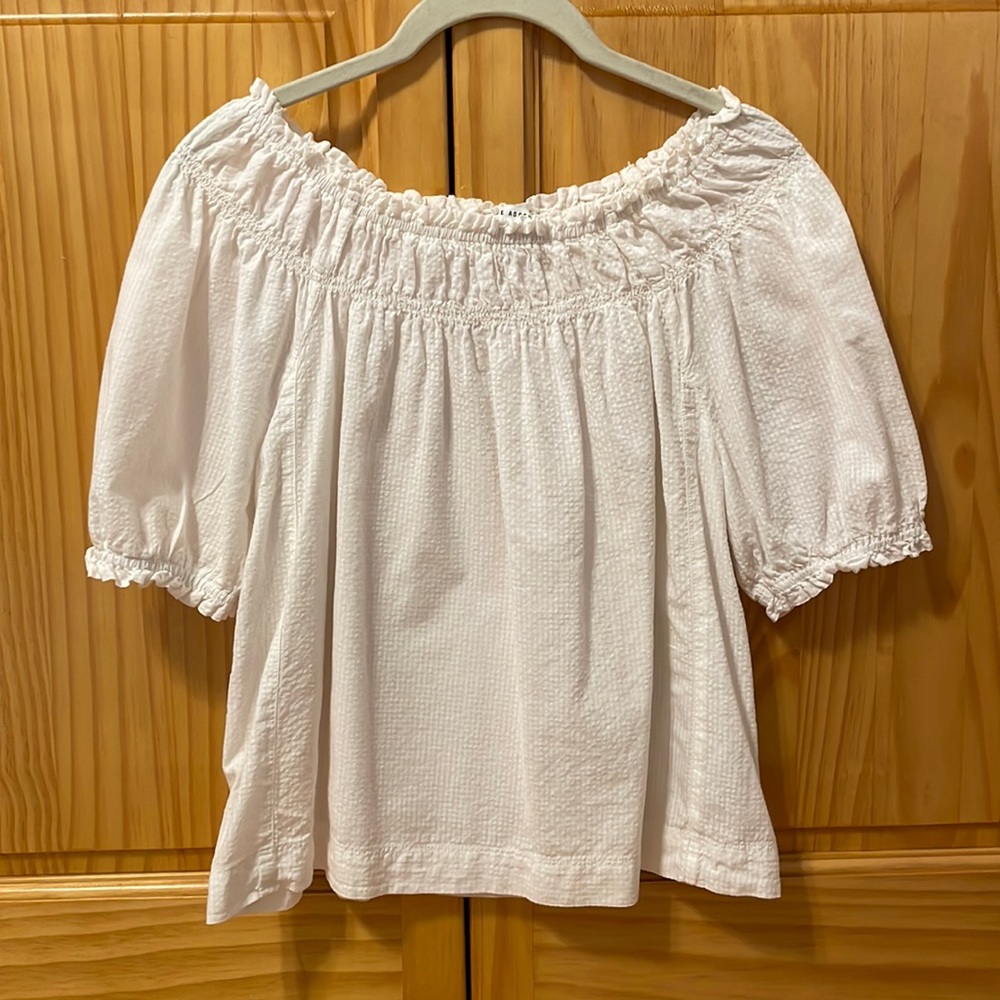 Organic cotton peasant top